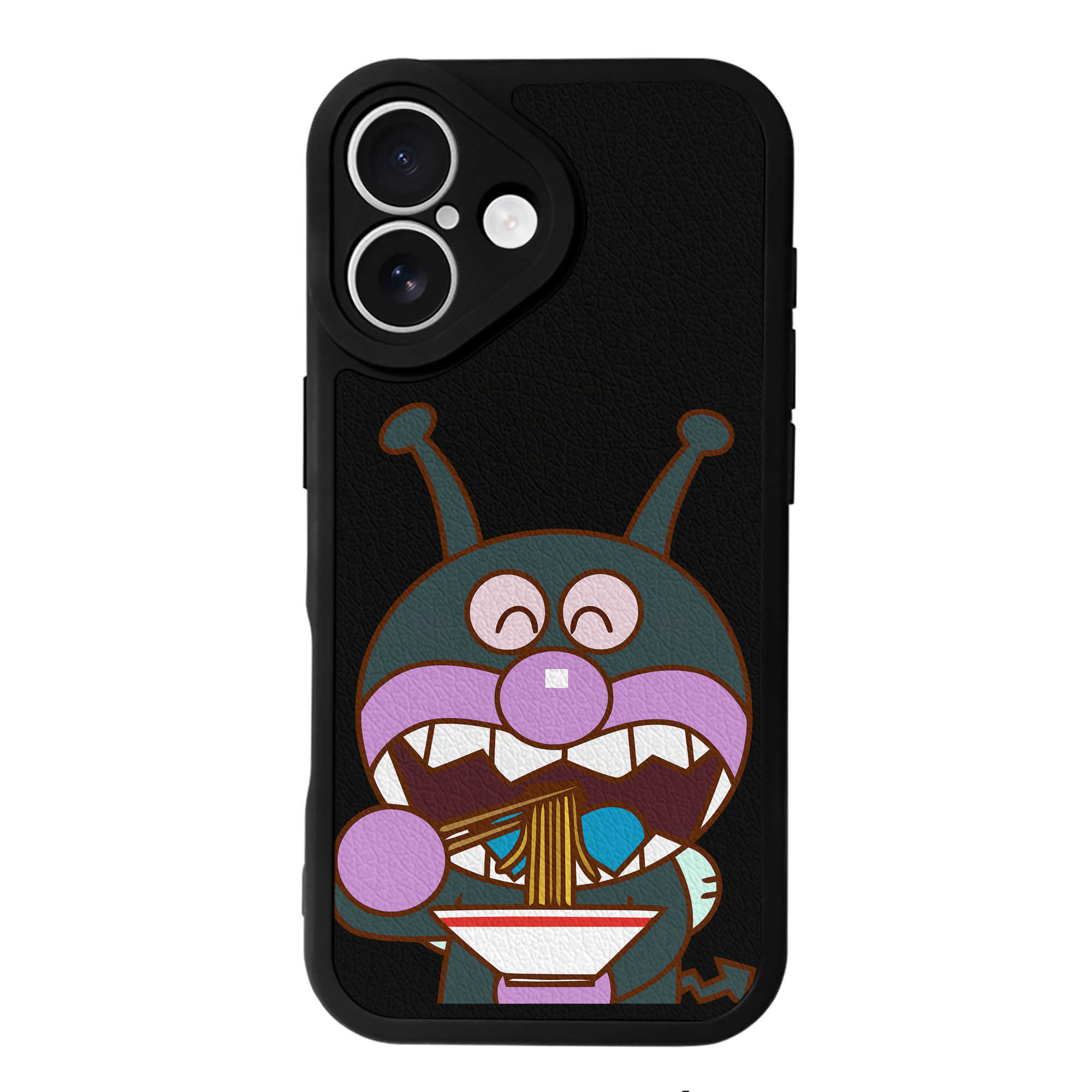 （画像用） アンパンマン Anpanman 【iPhone 16シリーズ対応】シリコンスマホケース（レザー調） 材質：シリコン